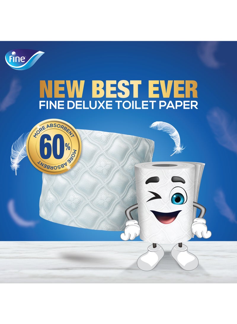 Fine - 3 Ply Deluxe Toilet Paper 32 Rolls 140 Sheets - Image 1