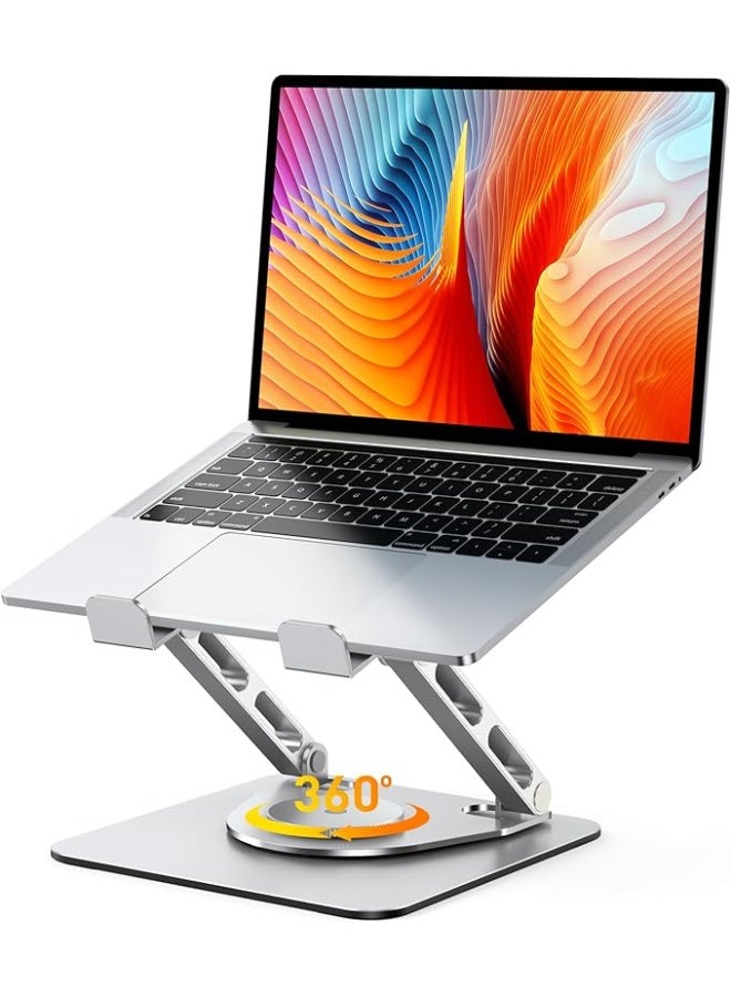 Adjustable Folding Laptop Stand - Dual Bar Design with 360° Flexible Rotation – Ergonomic & Portable Holder for 10”–16” Laptops - Image 1