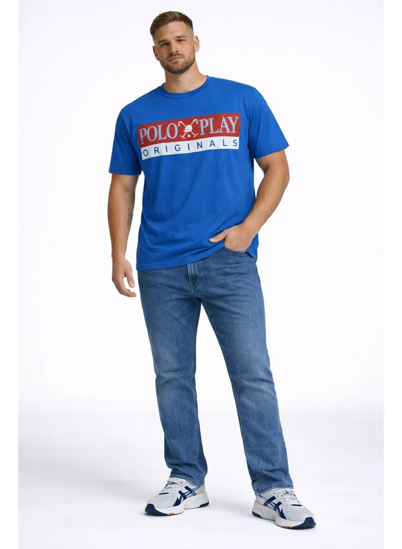 Polo Play Mens Graphic T-shirt -BLUE
