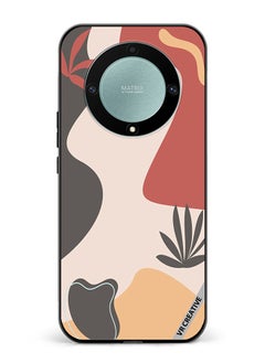 Protective Case Cover For Honor X9a Printable Template With Abstract Geometric Shapes, Nature Aesthetic Texture, Design Multicolour