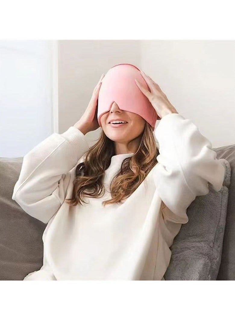 اترجسز قابلة لإعادة الاستخدام التبريد الجيل قناع العين، البارد العلاج الساخن قبعة الوجه، تهدئة الصداع رأس غطاء للحد من تورم الوجه، الصداع، سبا الوجه، تخفيف الإجهاد - Image 1