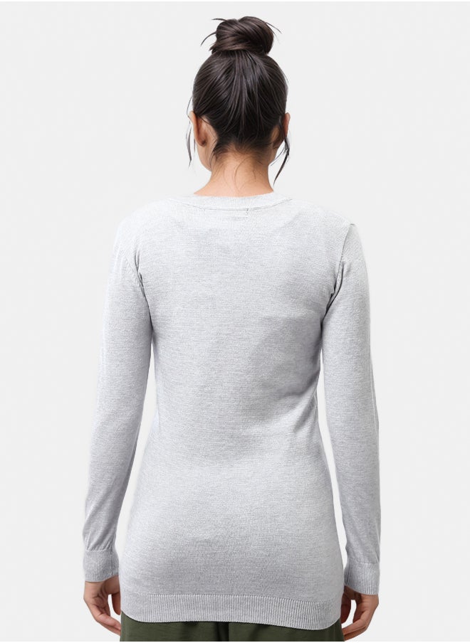 RAVIN Buttoned Solid Long Cardigan  - Image 3
