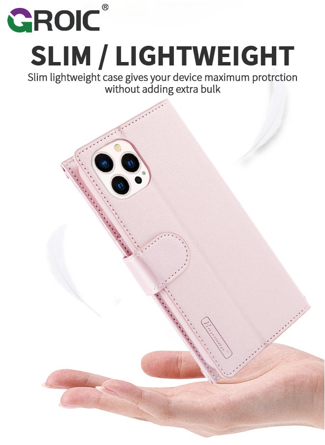 GROIC - iPhone 15 Pro Max Case,Wallet Case Compatible with iPhone 15 Pro Max, Zipper Case with RFID Blocking Card Holder Slots, Flip PU Leather Phone Shell Shockproof Cover for iPhone 15 Pro Max 6.7 Inch - Image 1