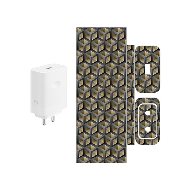 Compatible for Oppo & ONEPLUS SUPERVOOC (80W) - Charger/Adapter Skin Wrap (Design-10) (253)