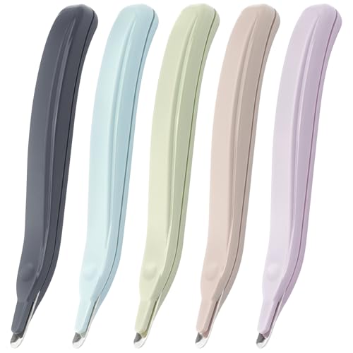 ZZTX Professional Magnetic Staple Remover Puller Staples Remover Staple Removal Tool for School Office Home 5 Pack (Dark Gray/Blue/Green/Apricot/Purple) - Image 1