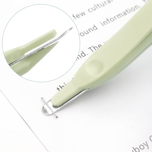 ZZTX Professional Magnetic Staple Remover Puller Staples Remover Staple Removal Tool for School Office Home 5 Pack (Dark Gray/Blue/Green/Apricot/Purple) - Image 4