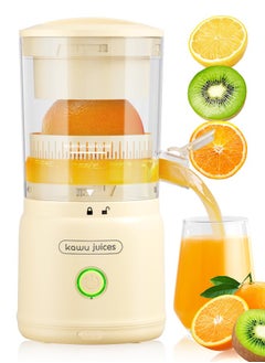 Kawu Electric Citrus Juicer Mini Portable Cordless Juicer with USB Rechargeable Base, One-Touch Button, Compact Lemon, Lime and Orange Juicer  - Image 1