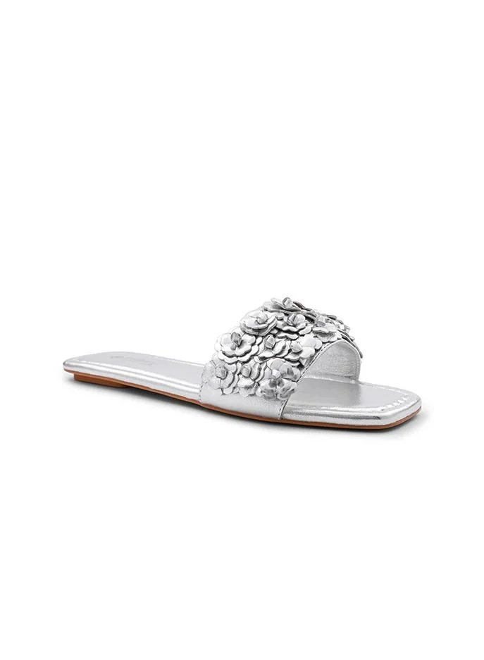 كابلي Cuple Floral Embellished Flat Slides