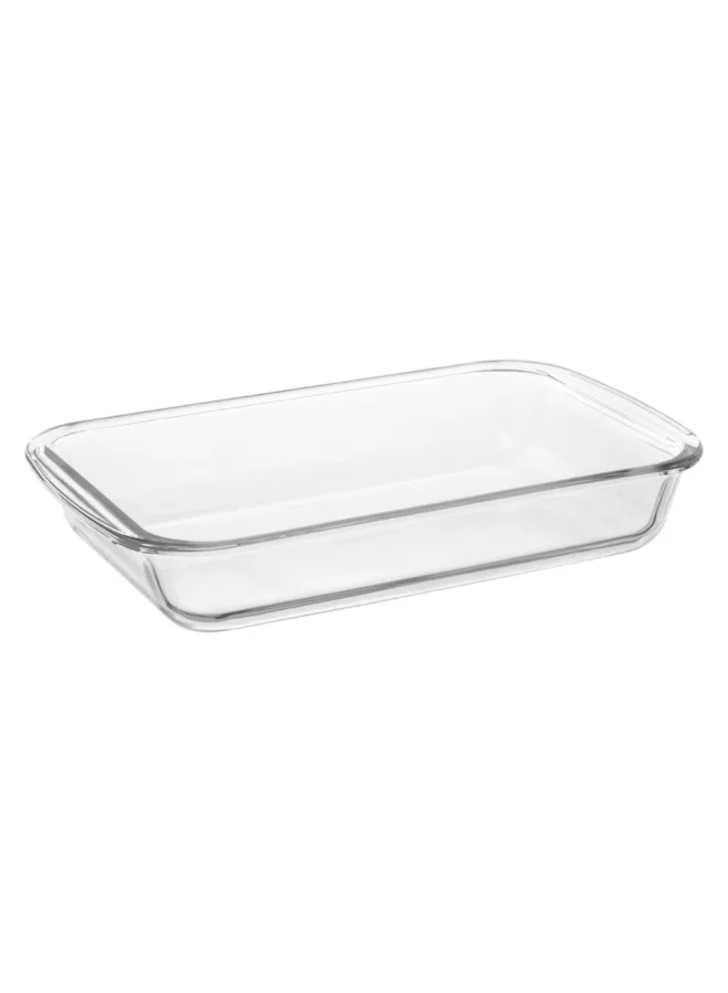 Five Simply Smart KeepEat Rectangular Baking Dish with Lid Clear and Grey 29 x 18 cm 151115