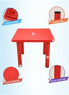 Kindergarten Plastic Furniture Kids Red Table Square Shape Adjustable Height - pzsku/Z9DAF0D96159E088EE390Z/45/_/1653551193/63365921-1c14-4b31-b5ca-667ddebe7f9c