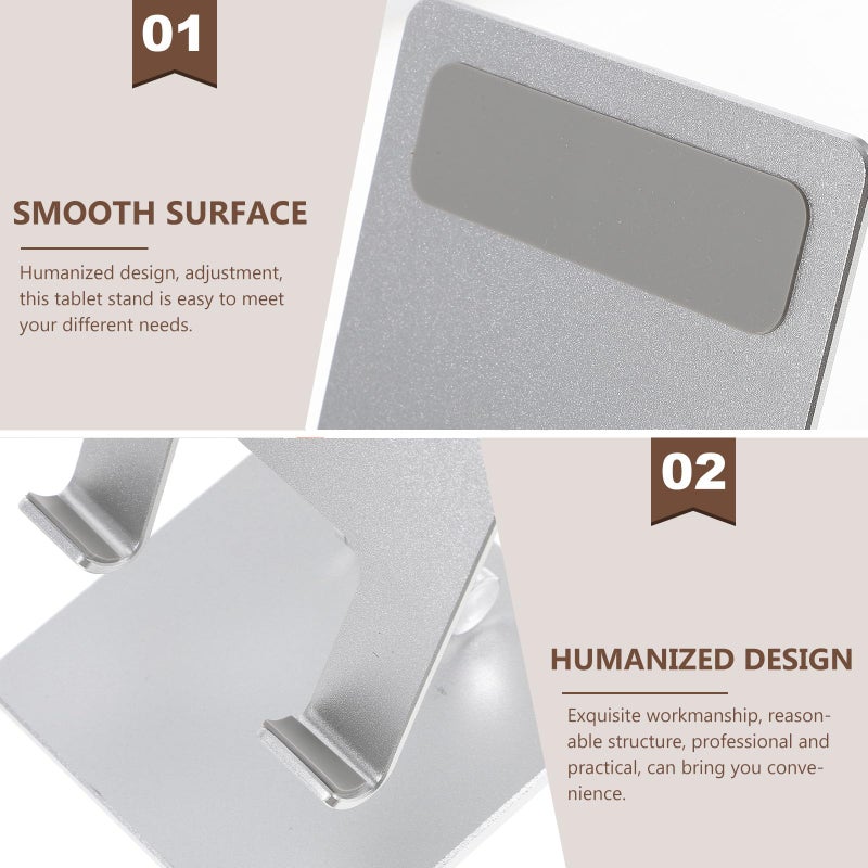 Adjustable Foldable Metal Tablet Stand Holder Multi Angle Desk Bracket for Home Office - Image 4