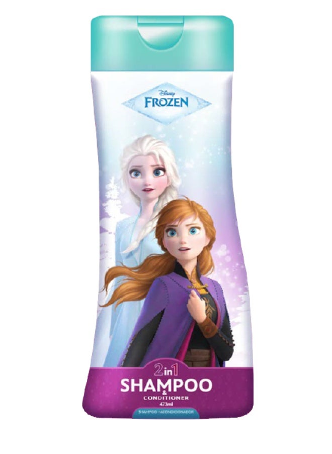 Disney Frozen 2-in-1 Shampoo and Conditioner for Kids – Gently Cleanses and Softens Hair | 473 ml