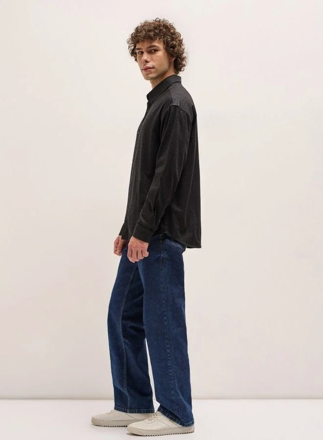 THE BEAR HOUSE  Shacket for Men | Long Sleeve, Casual Button-Down | Soft, Breathable Fabric for Work, Everyday, & All-Season Wear in Stylish Design for Men | Best Price UAE