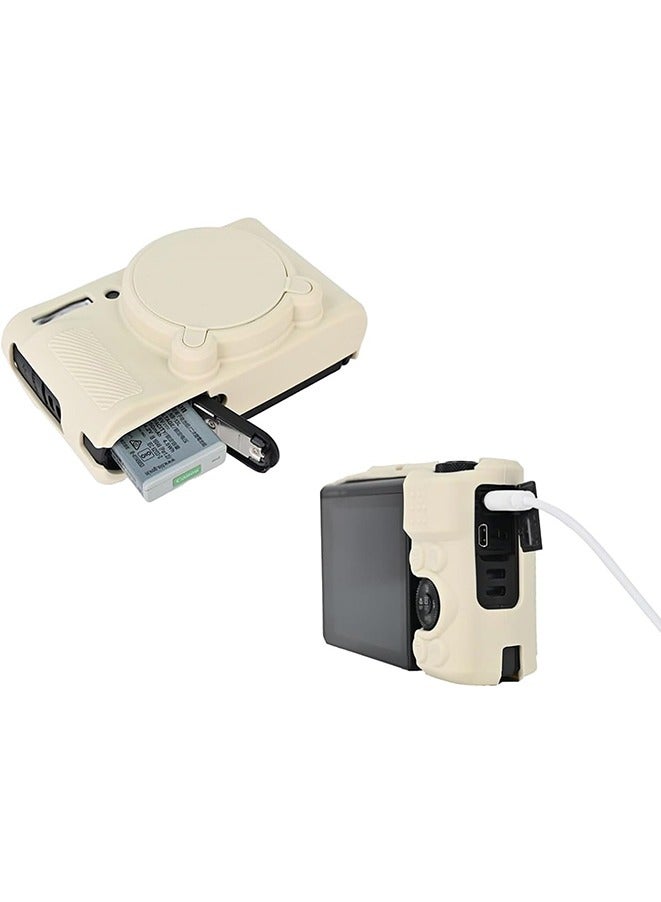 Beauenty Canon PowerShot, SX740 SX730 HS Silicone Camera Case Rubber Cover for SX740 SX730 HS Cameras Accessories Body Skin(White) - Image 2