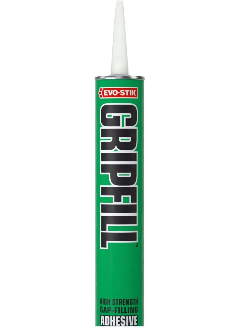 EVO-STIK GRIPFILL Gap Filling Adhesive, Bonds almost any surface, Colour: Buff, 350ml - Image 1