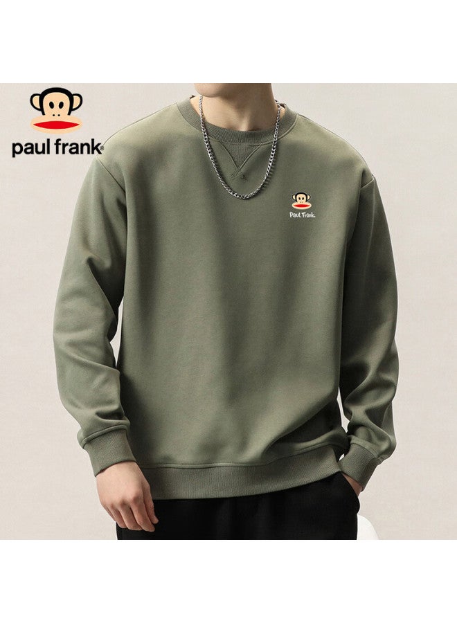 Paul Frank Paul Frank Men's Hoodie Spring American Style Loose Long Sleeve T-shirt Men's Casual Top Army Green Xl - Image 3