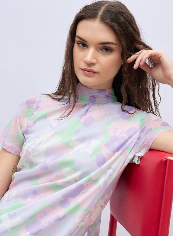 ستايلي فستان شيفون بنقشة الزهور - Image 4