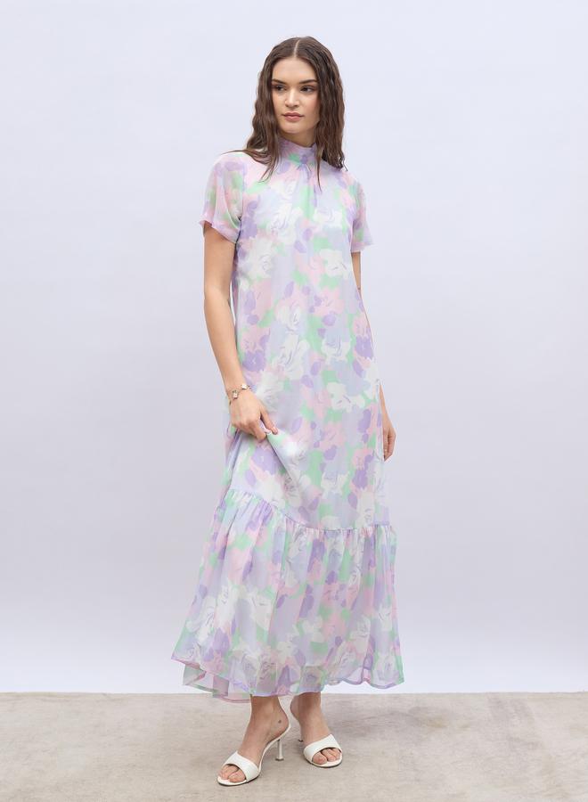 ستايلي فستان شيفون بنقشة الزهور - Image 2