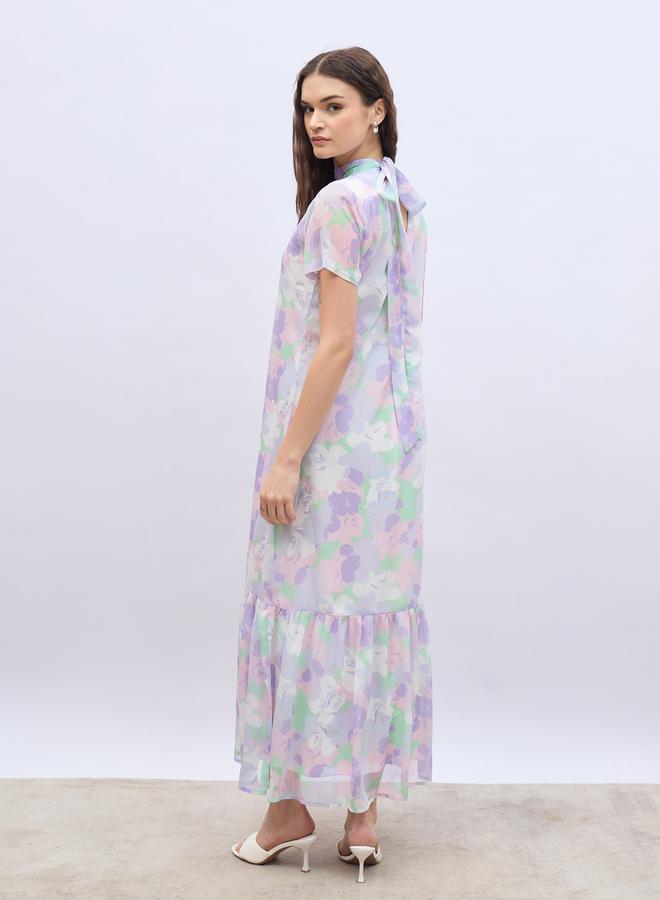 ستايلي فستان شيفون بنقشة الزهور - Image 5