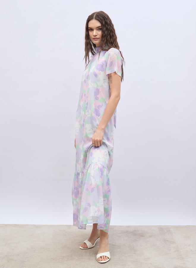 ستايلي فستان شيفون بنقشة الزهور - Image 3