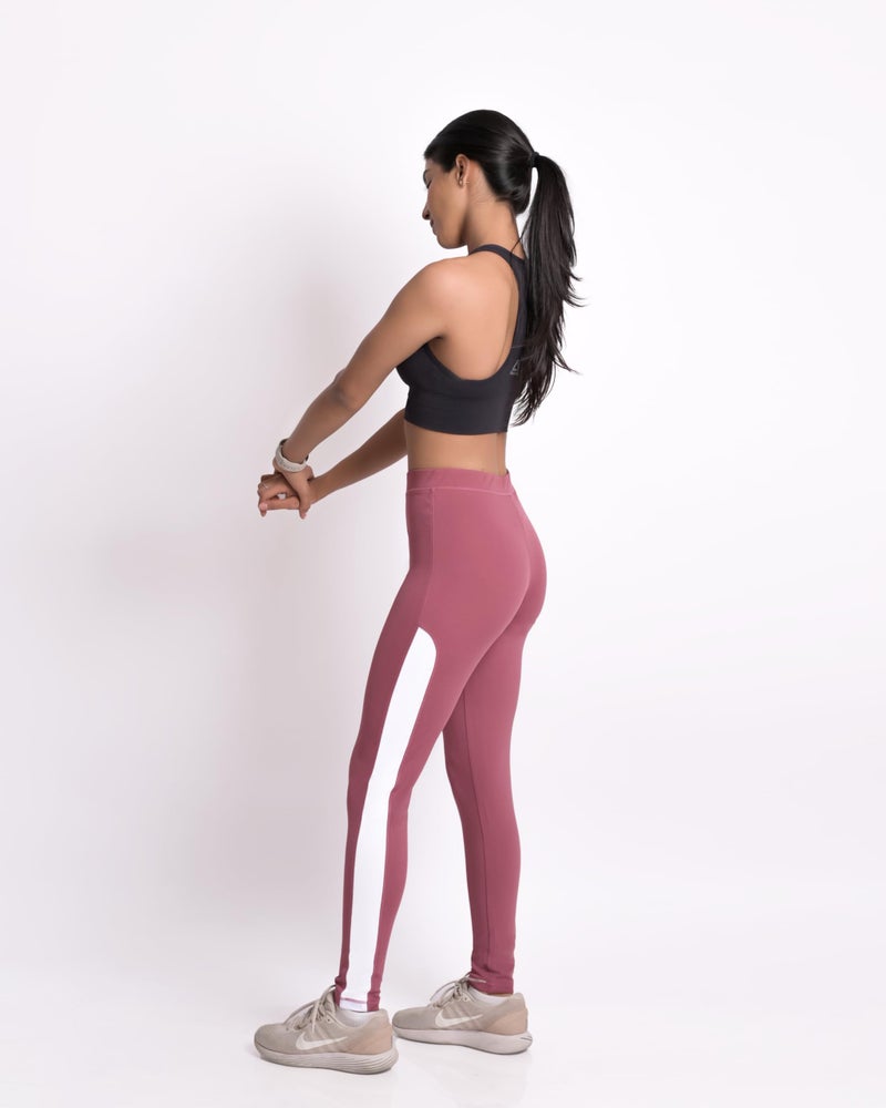 Mehrang Women's Stretch Fit Mid Rise Yoga Pants, Track Pants Stretchable Gym Legging Tights (Large, Moove, Multicolor) - Image 3