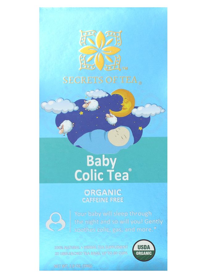 Organic Baby Colic Tea Caffeine Free 20 Unbleached Tea Bags 1 oz (28 g)