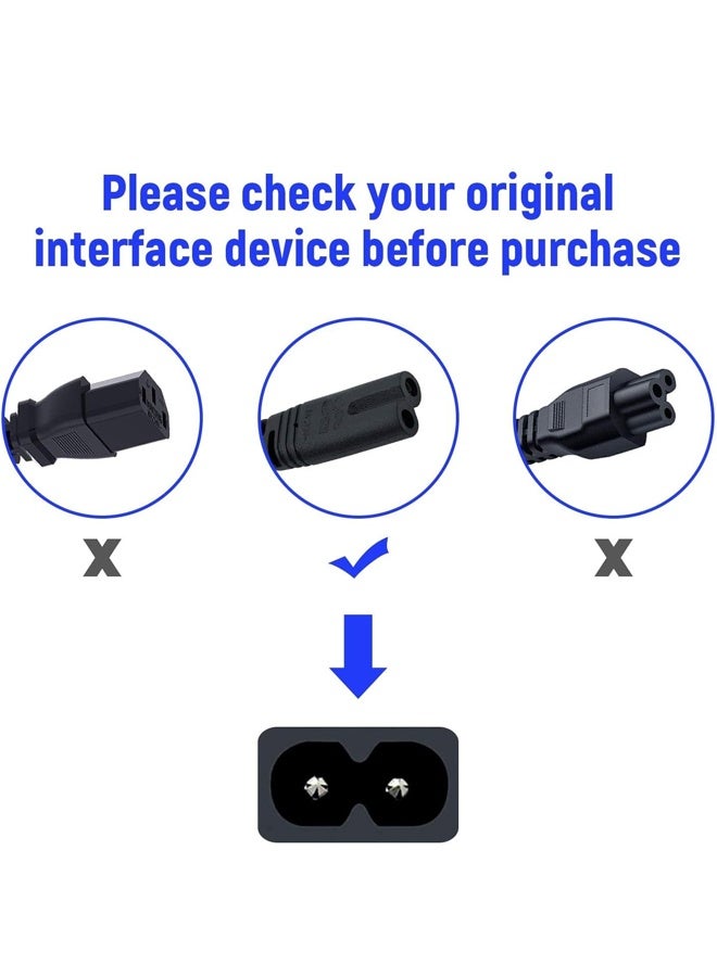 سلك طاقة بريطاني بطول 1.5 متر، رقم 8، IEC C7، لأجهزة Xbox One وXbox S وSamsung وLG وPhilips وToshiba وSony وPS4 وPS5 وSharp وPanasonic وLED وFlat TV وPattern وSky box - Image 3