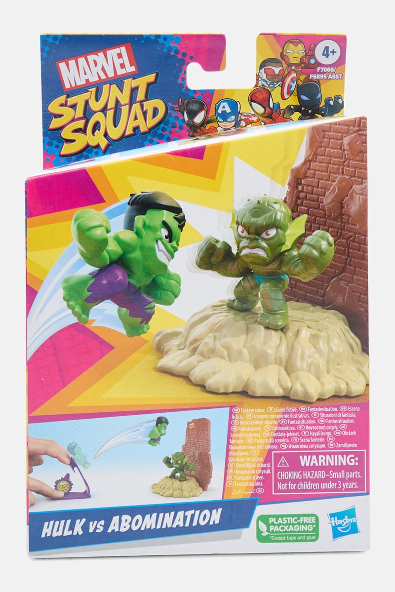 Marvel Stunt Squad Captain America  Vs Red Skull Figure Set, Yellow Combo - Image 1