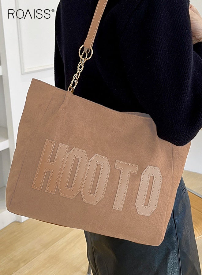 roaiss Women Stylish Bag, Large Capacity Shoulder Bag with Zipper Closure, Casual Tote Handbag for Ladies, Ideal for Dating, Shopping and Everyday Use - Image 5