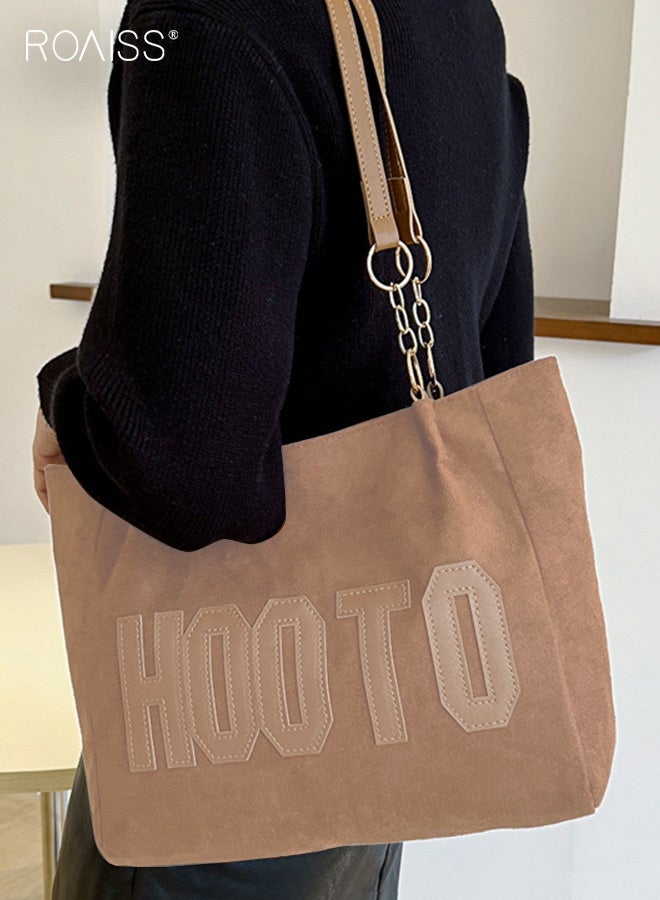 roaiss Women Stylish Bag, Large Capacity Shoulder Bag with Zipper Closure, Casual Tote Handbag for Ladies, Ideal for Dating, Shopping and Everyday Use - Image 1