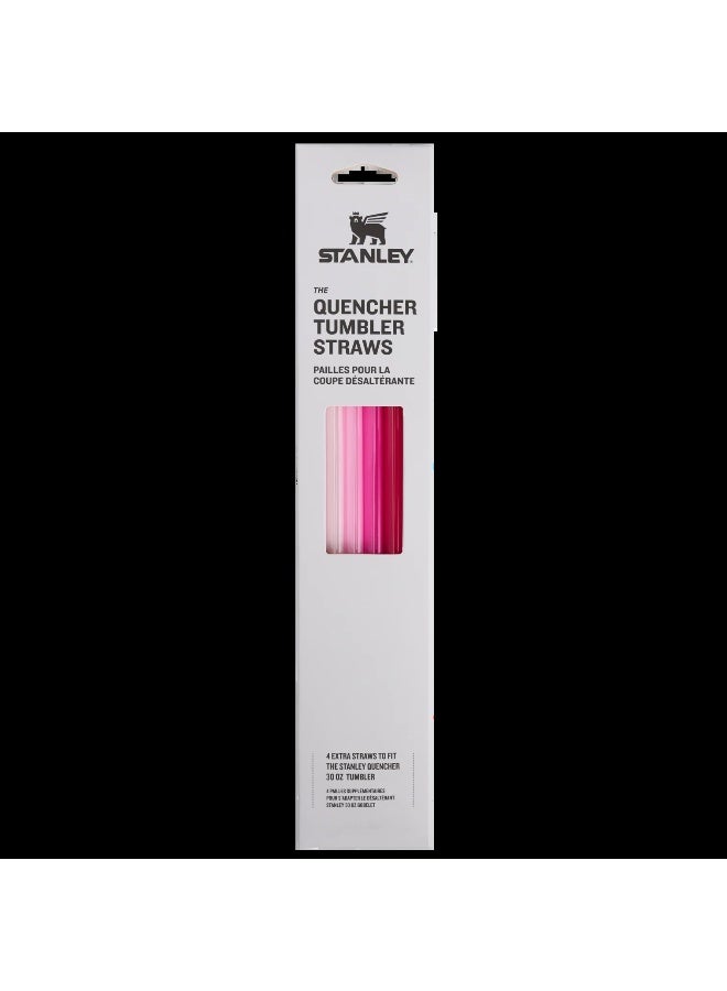 Stanley 30oz Stanley Quencher Replacement Straws Reusable BPA-Free Tumbler Straw Set – Pink Multi Pack - Image 1