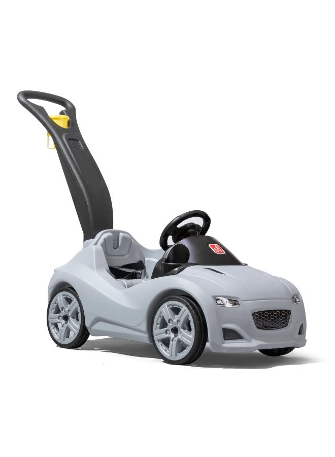 Step2 Whisper Ride Cruiser Push Car – Single Seater Toddler Ride-On with Seat Belt, Horn & Storage | Grey | Age 18M+ - Image 1