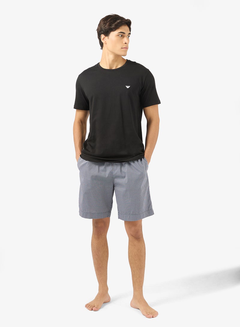 EMPORIO ARMANI Essential Drawstring Pyjamas - Image 1