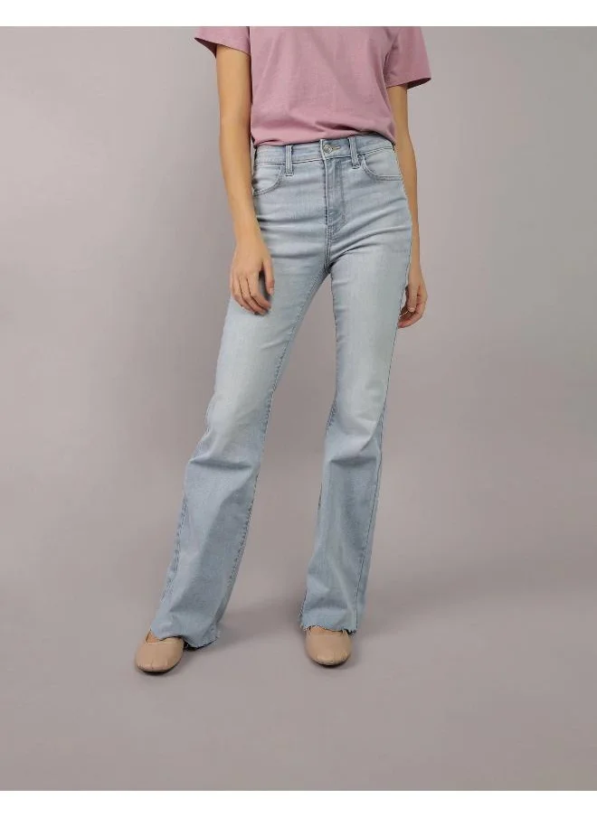 امريكان ايجل AE Next Level Super High-Waisted Flare Jean