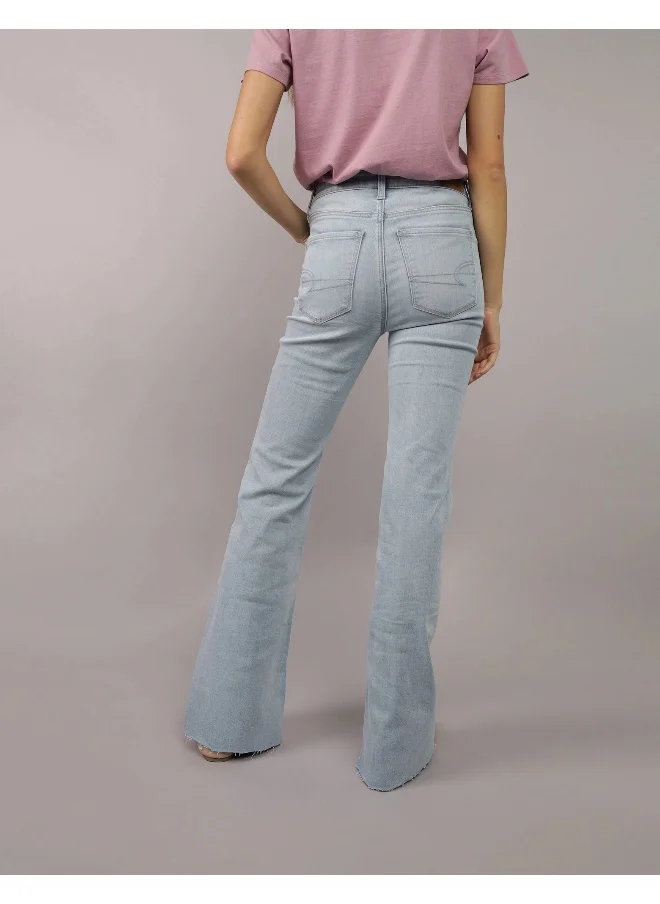 امريكان ايجل AE Next Level Super High-Waisted Flare Jean