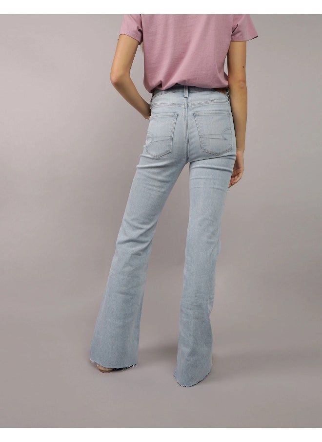 American Eagle - AE Next Level Super High-Waisted Flare Jean - Image 1