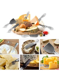 SHABILI 6 Piece Cheese Knife Set - Premium Stainless Steel Cheese Knife Collection - Charcuterie Board Accessory Gift for Charcuterie and Cheese Sauces  - Image 3