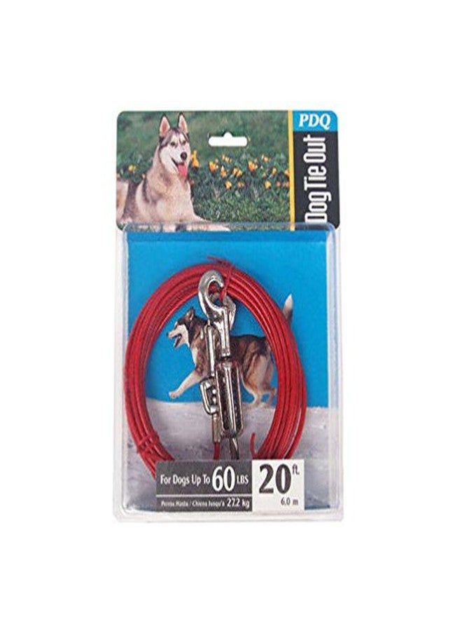 Boss Pet Q3520 SPG 99 20' Large Dog Cable Tie-Out