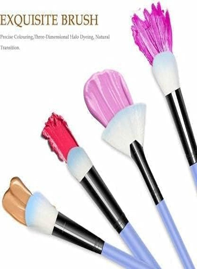 LOVHIDE 12 Pcs Makeup Brushes for Foundation, Eyeshadow, Eyebrow, Eyeliner, Blush, Powder Concealer Contour (Pack of 12) - Image 4