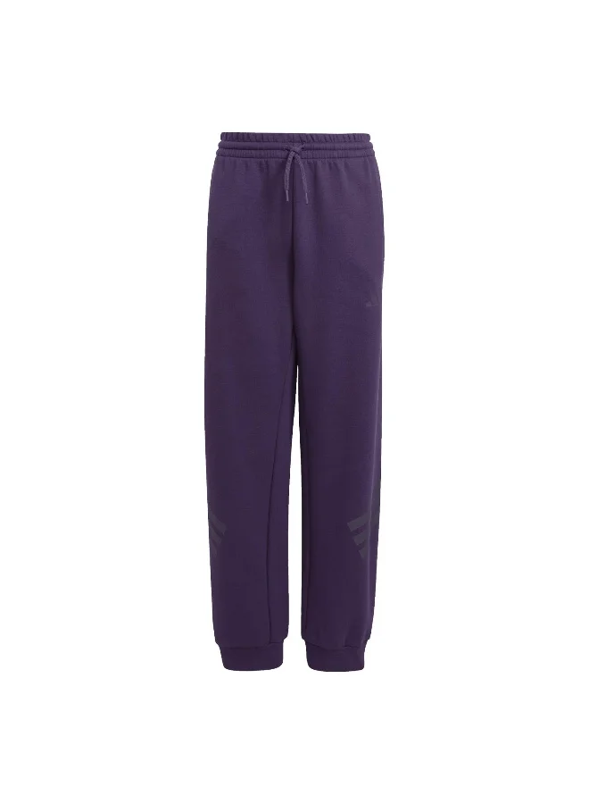 adidas J Fi 3S Wide Pt Purple Training Pants For Junior 7-8Y
