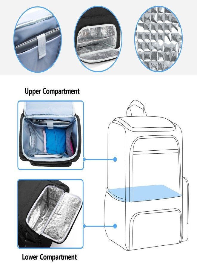 SAMDEW Wheelchair Backpack, Wheelchair Bag to Hang on Back, with Thermal Insulation Pockets for Medicine & Lunch Box, Functional Wheelchair Accessories with Crutches Pockets, Bag Only, Patented Design - Image 3