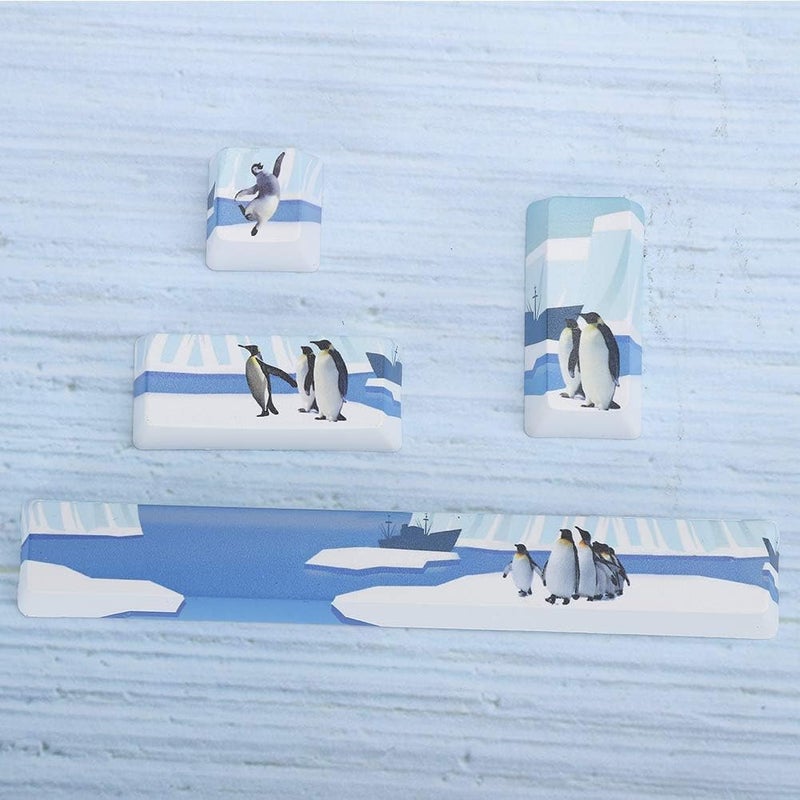 Compact Penguins Pattern Keycaps Kit for Mechanical Keyboard Enter Key, for Office Professionals (#1) - Image 2