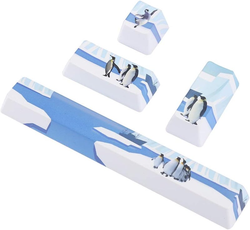 Compact Penguins Pattern Keycaps Kit for Mechanical Keyboard Enter Key, for Office Professionals (#1) - Image 4