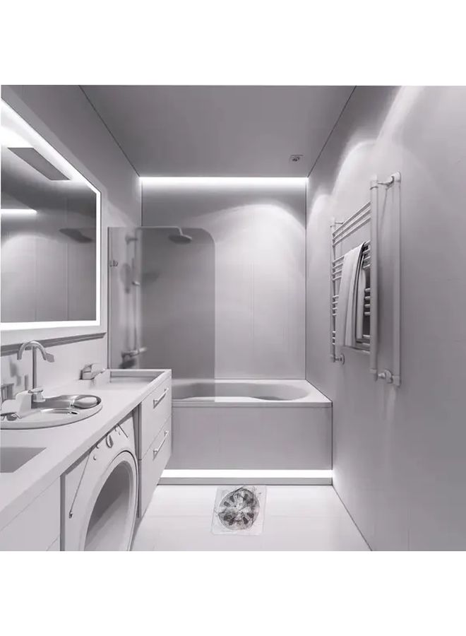 White Hair Catcher Drain Stickers 30 20 Pieces Prevent Clogs No Power Required - Image 5