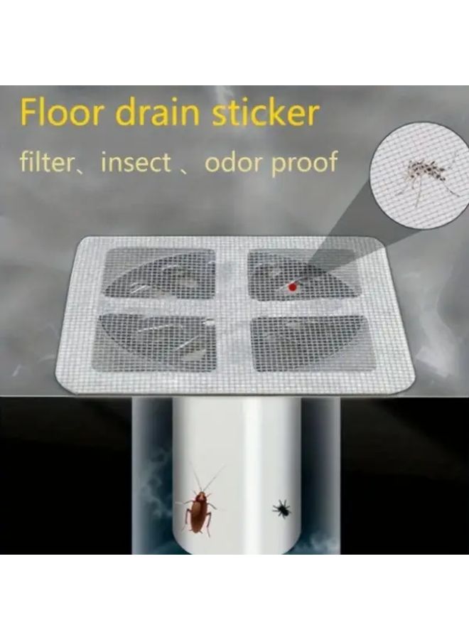 White Hair Catcher Drain Stickers 30 20 Pieces Prevent Clogs No Power Required - Image 2