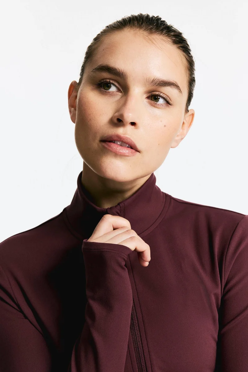 H&M SoftMove™ Zip-through sports jacket