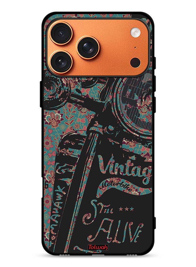 Tolwak Apple iPhone 17 Pro Max Protective Case Cover Vintage Motorbike - Image 1