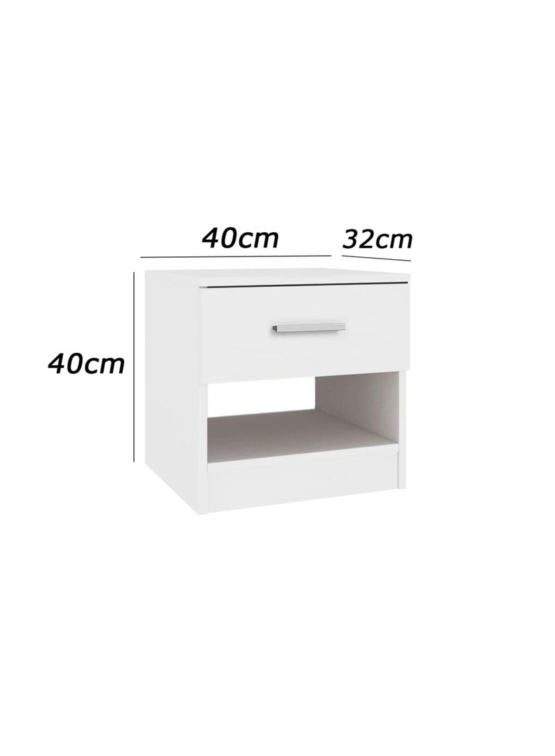Furniture Store Modern bedside table - height 40 cm - width 40 cm - depth 32 cm, from Furniture Store. - Image 3