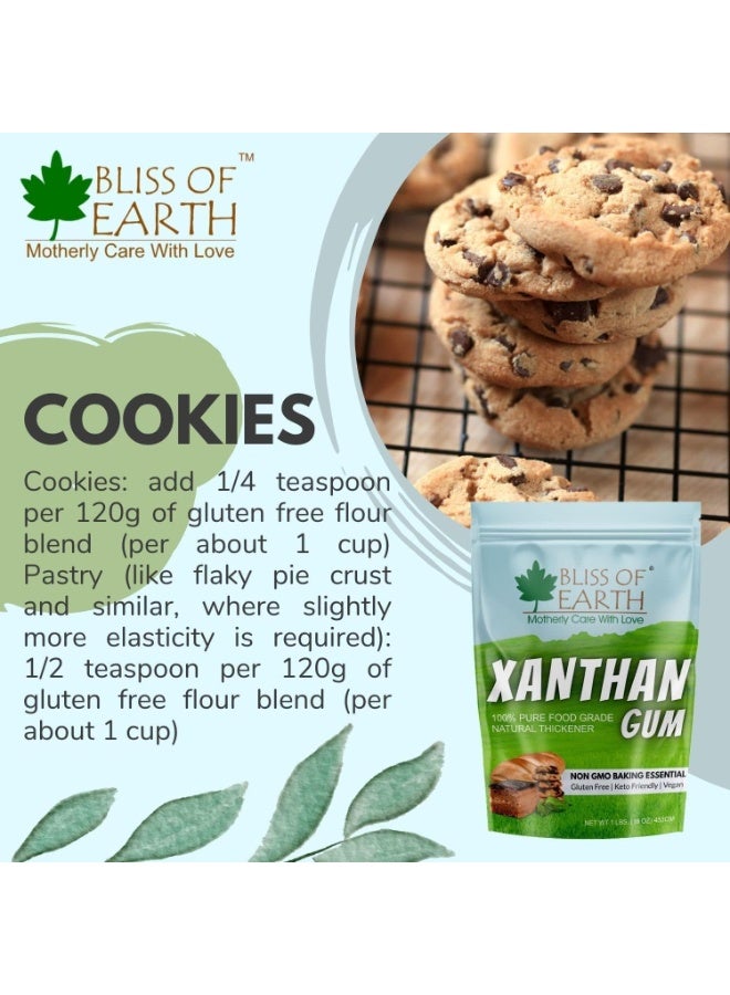 BLISS OF EARTH Xanthan Gum Powder for Ice Cream, Natural Thickener Xanthan Gum for Baking & Cooking, 100% Pure Food Grade | Gluten Free | Keto Friendly | Vegan – Pack of 3 x 907g - Image 5