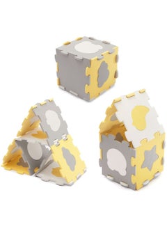 Kinderkraft Mata Puzzle Luno Shapes Mat 30pcs - Yellow  - Image 5
